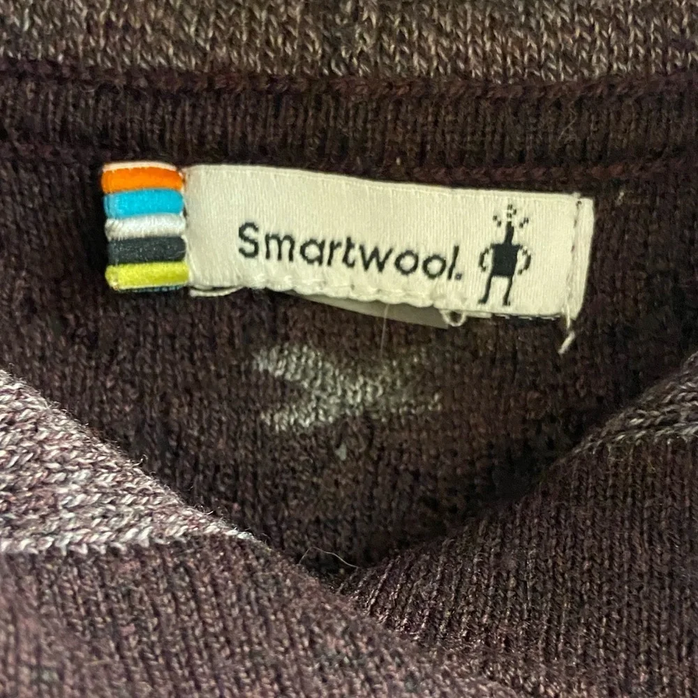 Smartwool Shadow pine sweater hoodie maroon women Small